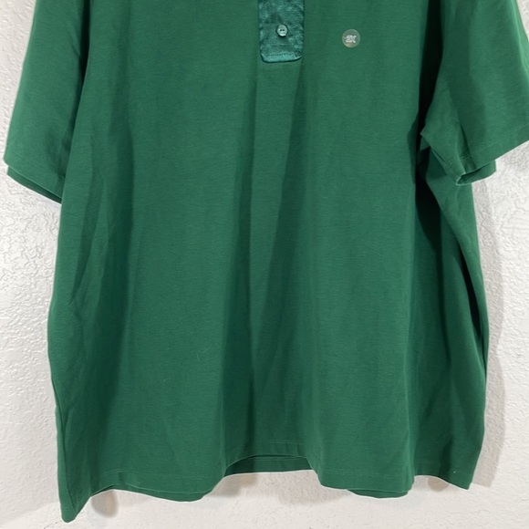 LIZ & ME Green Short Sleeve Blouse Size 2X New - Picture 3 of 8